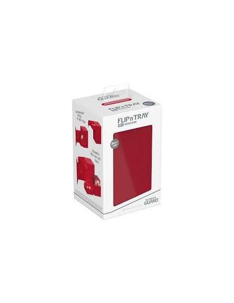 Flip'n'Tray Deck Case 80+ Tamaño Standard XenoSkin Red. Ultimate Guard  -