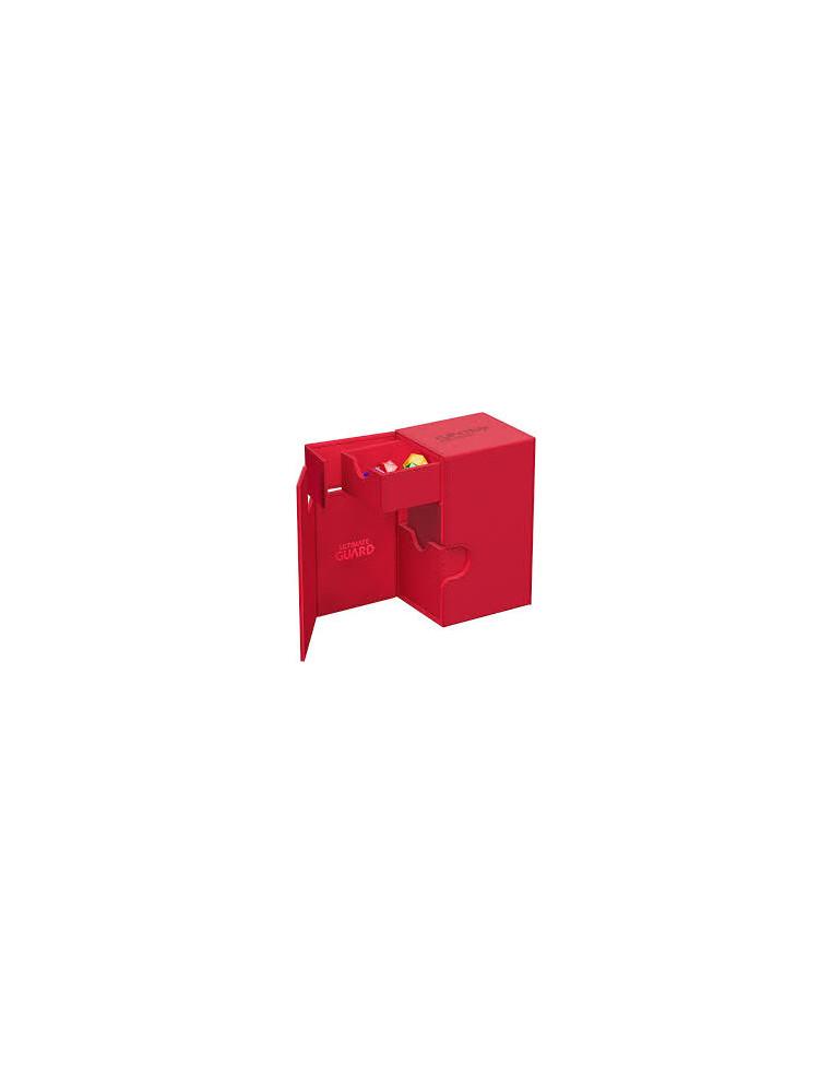 Flip'n'Tray Deck Case 80+ Tamaño Standard XenoSkin Red. Ultimate Guard  - 
