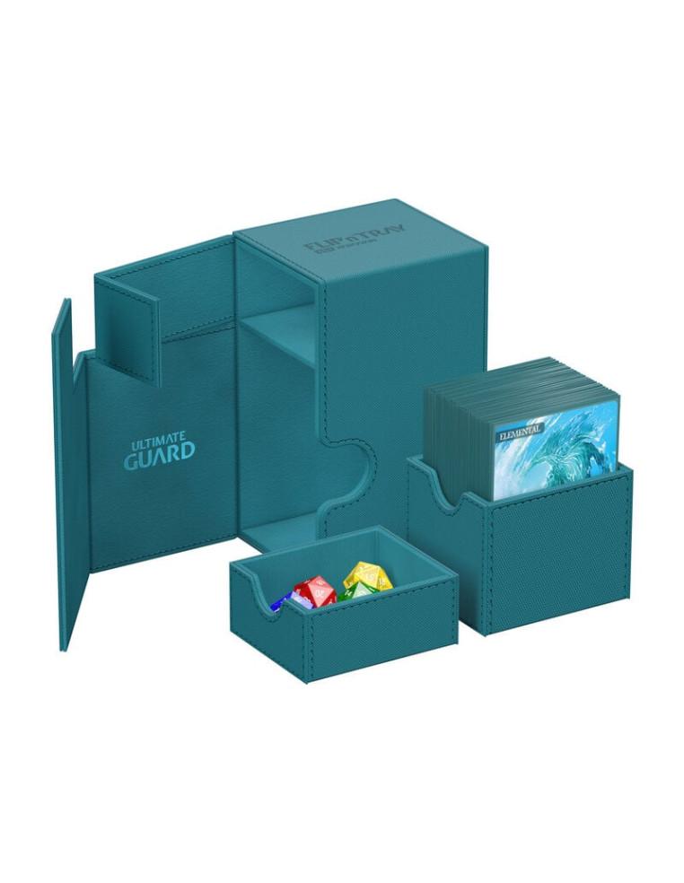 Flip'n'Tray Deck Case 80+ Tamaño Estándar XenoSkin Monocolor Gasolina. Ultimate Guard  - 