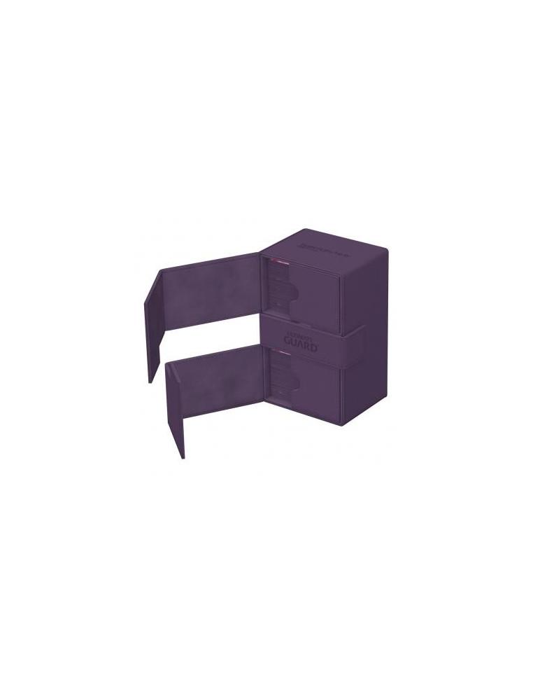Twin Flip'n'Tray Deck Case 160+ Tamaño Estándar XenoSkin Violeta Monocolor. Ultimate Guard  - 