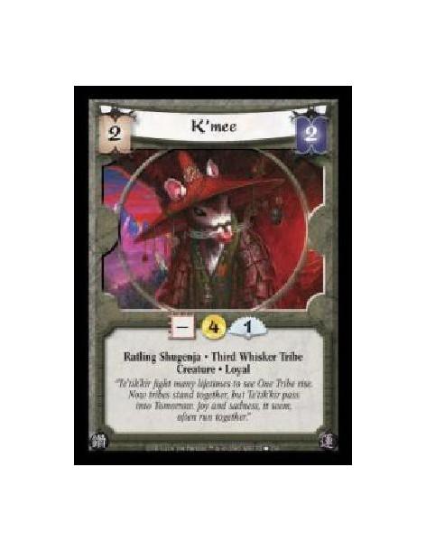 K'mee (Español)  - Ratling Shugenja · Third Whisker Tribe · Creature · Loyal