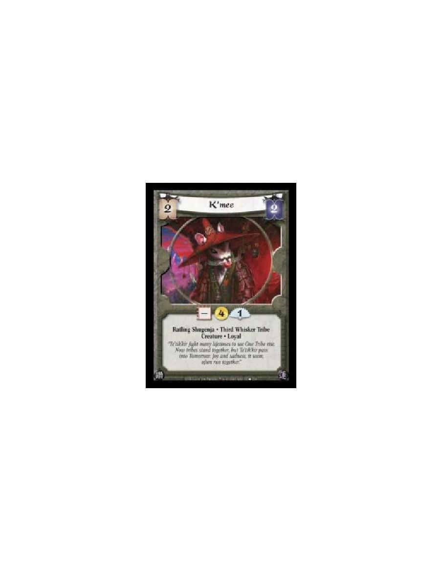 K'mee (Español)  - Ratling Shugenja · Third Whisker Tribe · Creature · Loyal