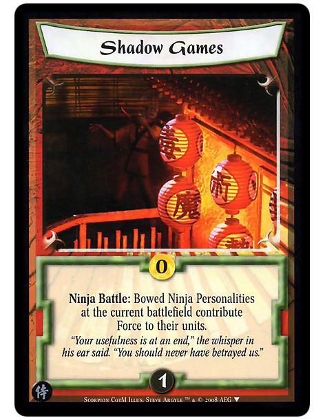 Shadow Games  - Ninja Battle: Bowed Ninja Personalities at the current battlefield contribute Force to their units.