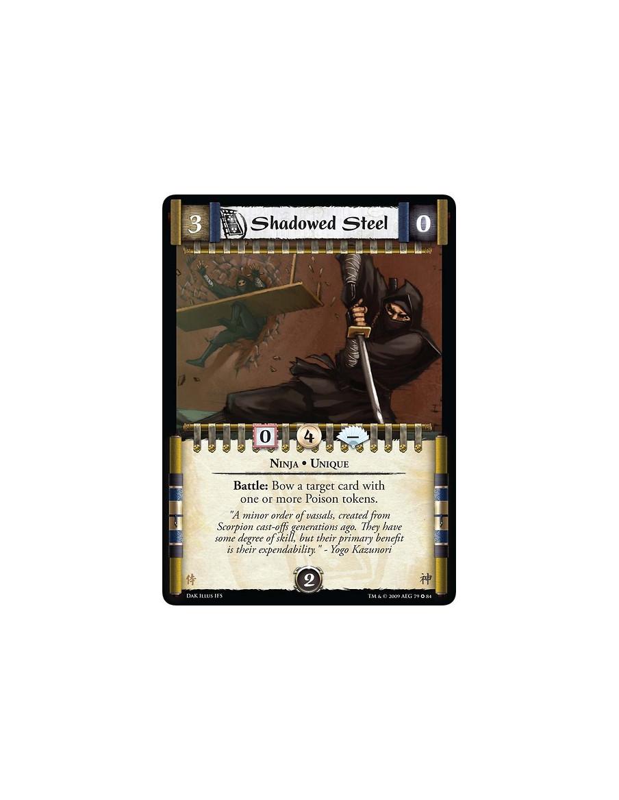 Shadowed Steel  - Ninja • Unique Battle: Bow a target card with one or more Poison tokens.
