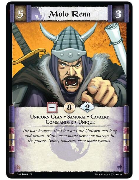 Moto Rena  - Unicorn Clan • Samurai • Cavalry • Commander • Unique