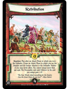 Retribution  - Reaction: Play after an Attack Phase in which you were the Defender. Create an Attack Phase in which you are the 