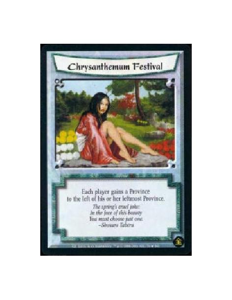 Chrysanthemum Festival FOIL (Spanish)  - Each player gains a Province to the left of his leftmost Province.
