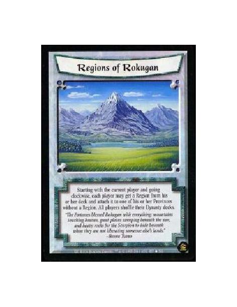 Regions of Rokugan (Spanish)  - Beginning with you and proceeding in turn order, each player may search his Dynasty deck for a R