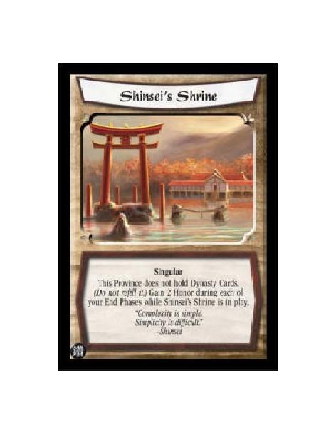 Shinsei's Shrine (Spanish)  - Singular This Province does not hold Dynasty Cards. (Do not refill it.) Gain 2 Honor during each o