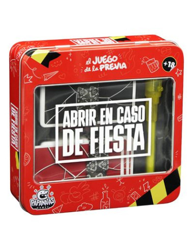 Abrir en caso de fiesta  - Hoy se sale. ¿Ganas de liarla?
Abre esta caja si os hace algo diferente. Este juego es un juego de ca