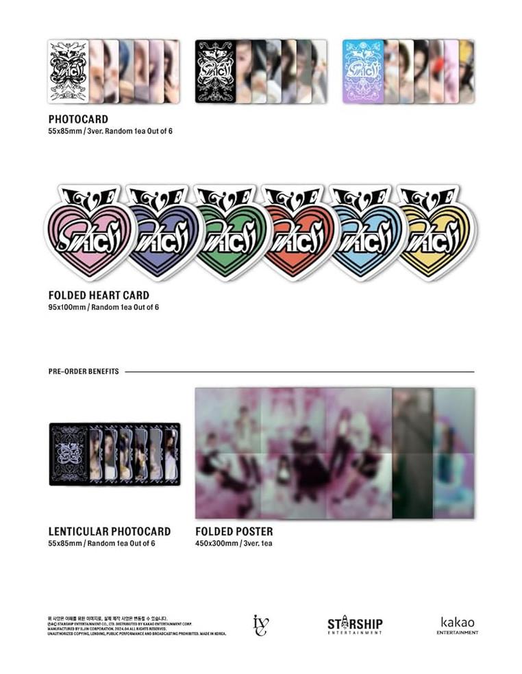 IVE - IVE SWITCH (2nd Mini Album)  - IVE - IVE SWITCH (2nd Mini Album) 4 versiones: ON (blanco); OFF (negro); SPIN OFF (azul); L