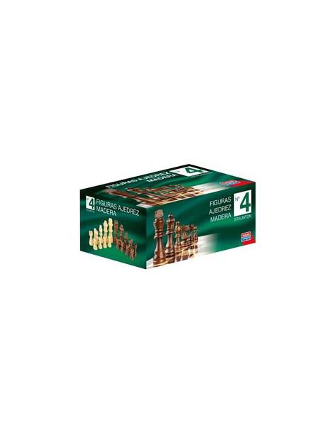 Figuras de Ajedrez de madera Staunton Nº4  -