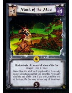 Mask of the Maw FOIL - Shadowlands · Experienced Mask of the Oni · Unique · Lose 3 Honor.Open: Bow the Mask and target an Oni P