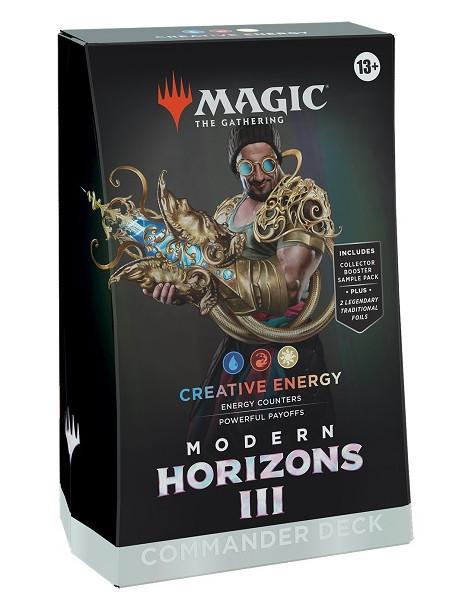 Baraja Commander Modern Horizons 3. Creative Energy (Inglés)  - MODERN HORIZONS 3 BARAJA COMMANDER CREATIVE ENERGY. Caja de cart