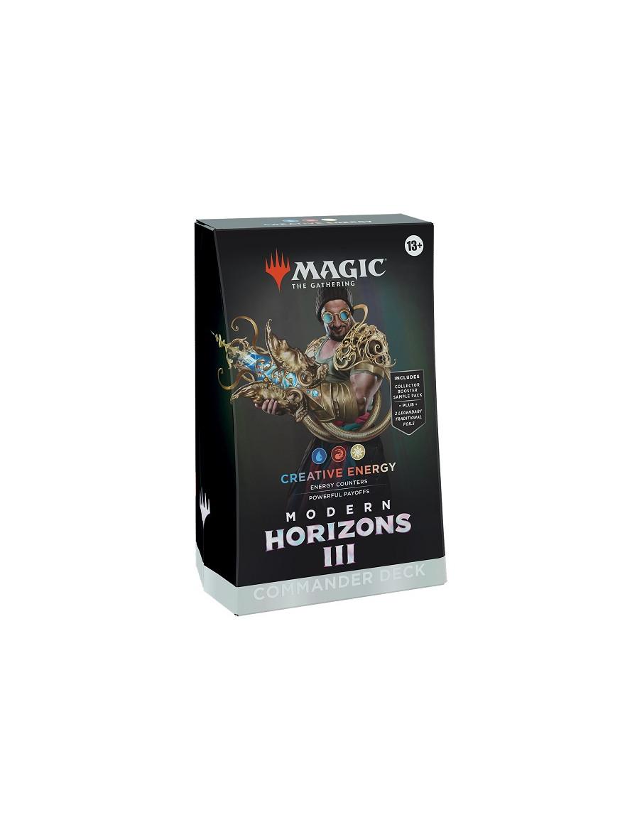 Baraja Commander Modern Horizons 3. Creative Energy (Inglés)  - MODERN HORIZONS 3 BARAJA COMMANDER CREATIVE ENERGY. Caja de cart