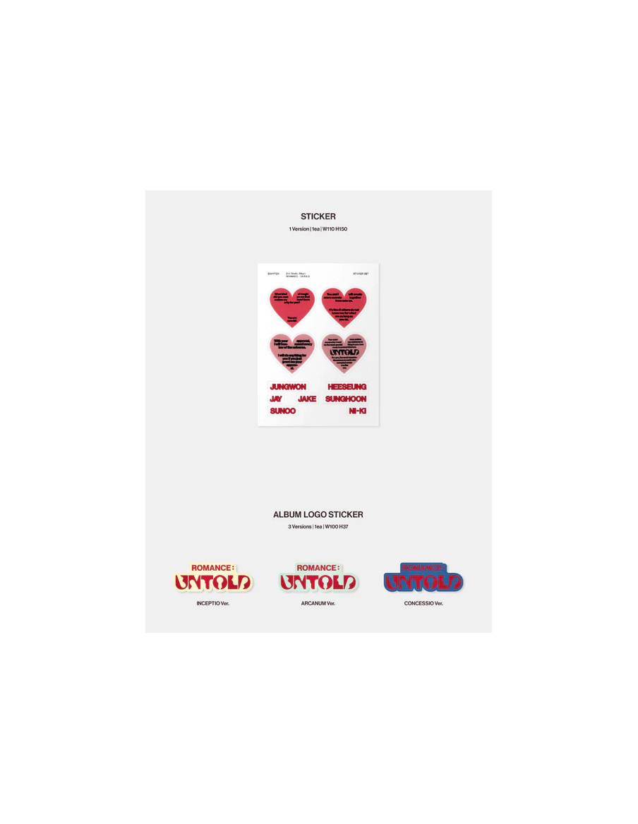 ENHYPEN - Romance Untold (2nd Album)  -  ENHYPEN - Romance Untold (2nd Album)Versiones: INCEPTIO Ver.  ARCANUM Ver. CONCESSION V