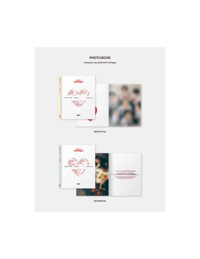 ENHYPEN - Romance Untold (2nd Album)  -  ENHYPEN - Romance Untold (2nd Album)Versiones: INCEPTIO Ver.  ARCANUM Ver. CONCESSION V