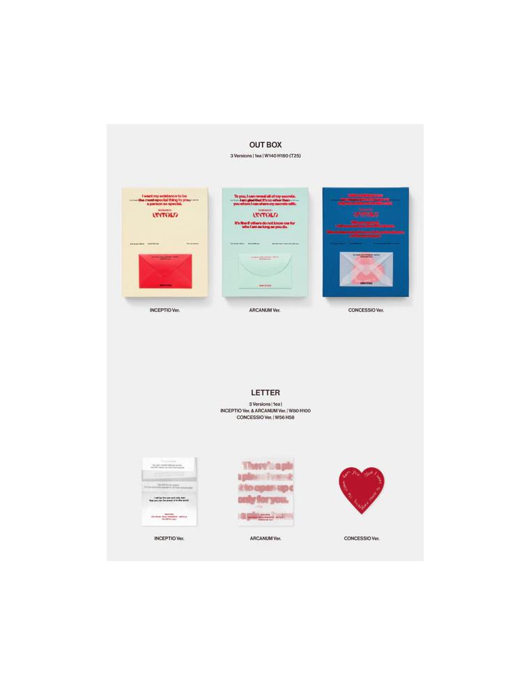 ENHYPEN - Romance Untold (2nd Album)  -  ENHYPEN - Romance Untold (2nd Album)Versiones: INCEPTIO Ver.  ARCANUM Ver. CONCESSION V