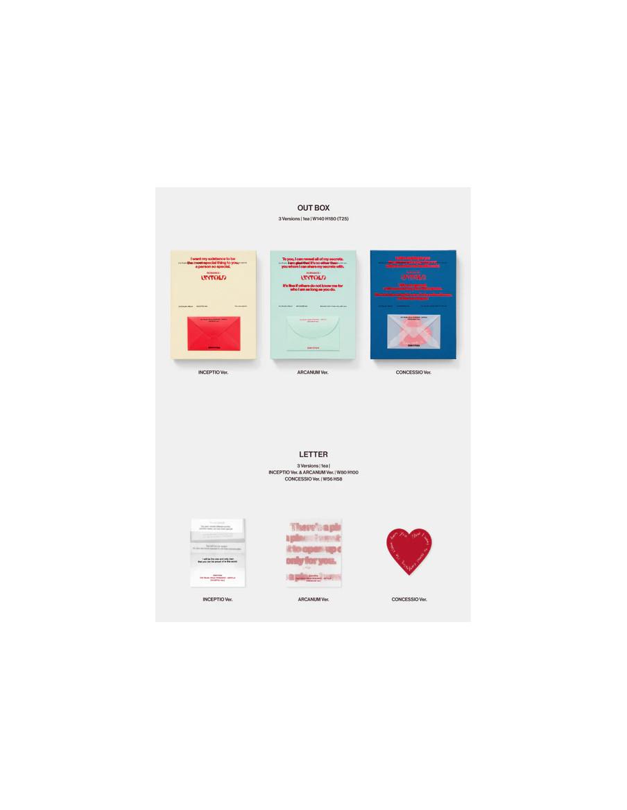ENHYPEN - Romance Untold (2nd Album)  -  ENHYPEN - Romance Untold (2nd Album)Versiones: INCEPTIO Ver.  ARCANUM Ver. CONCESSION V