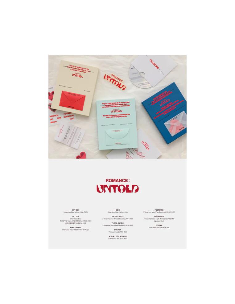 ENHYPEN - Romance Untold (2nd Album)  -  ENHYPEN - Romance Untold (2nd Album)Versiones: INCEPTIO Ver.  ARCANUM Ver. CONCESSION V
