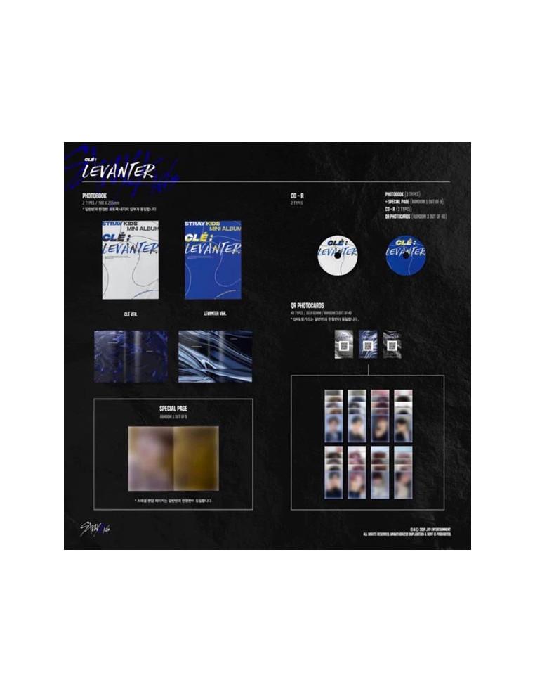 STRAY KIDS - CLÉ: LEVANTER  - Contenido: CD Libreto fotográfico 3 Photocard con QR Lista de canciones: 01 Stop 02. Double Knot 0