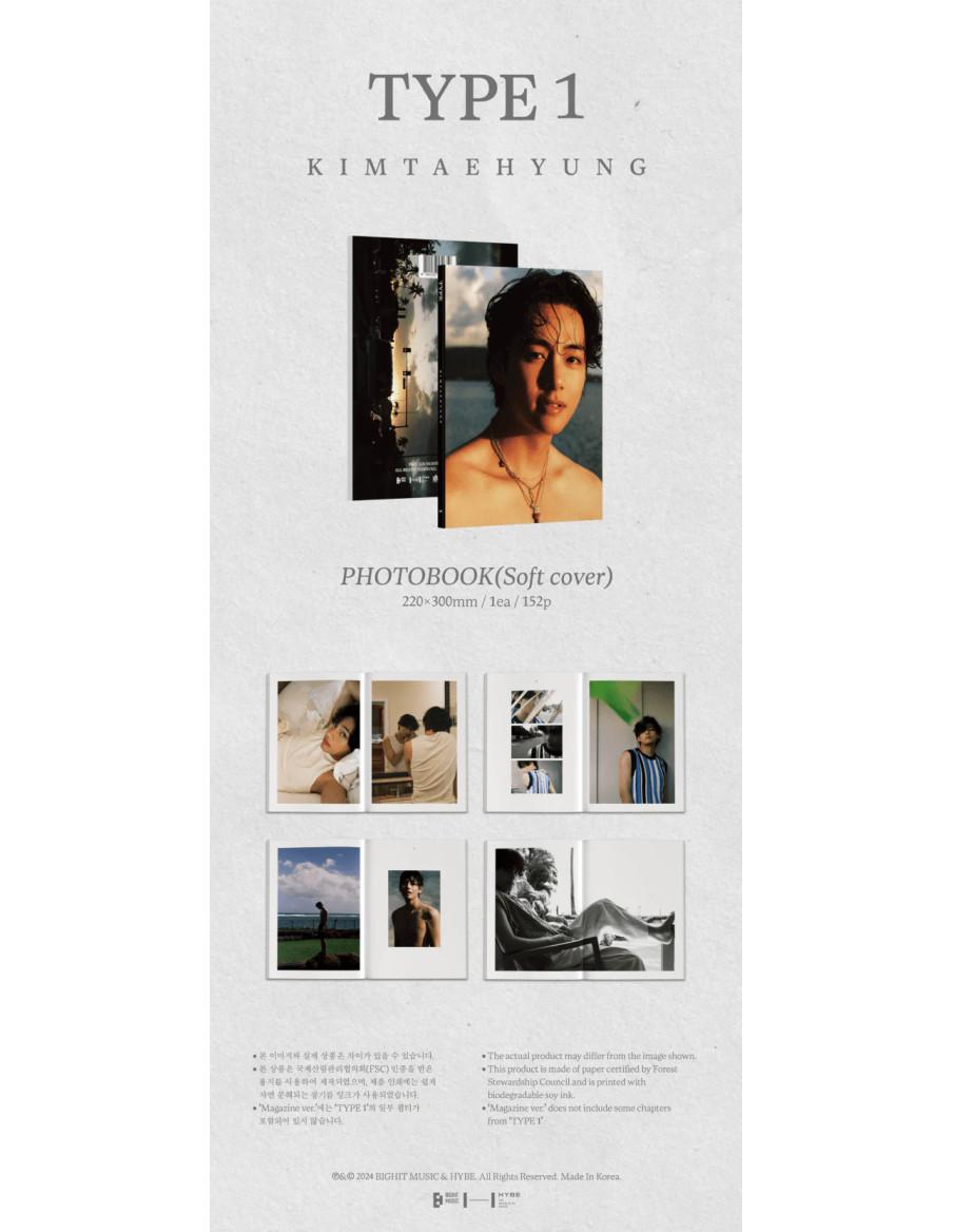 BTS - V - TYPE 1 (Magazine Ver.)  - PREORDER BTS - V - TYPE 1 (Magazine Ver.) Contenido: Revista en tapa blanda de 152 páginas 