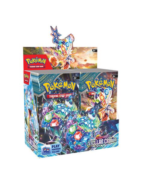 Scarlet & Violet 7 Stellar Crown: Booster Box (36) Spanish  - Escarlata y Púrpura 7 Corona Astral: Caja de Sobres (36) Español