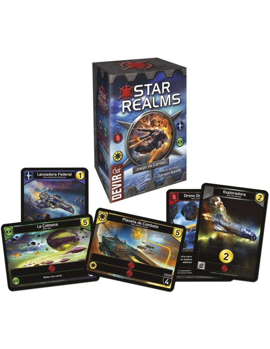 Star Realms. Juego de Cartas  - Forja tu propio reino estelar. ¡Construye tu armada por medio del comercio estelar, para luego e