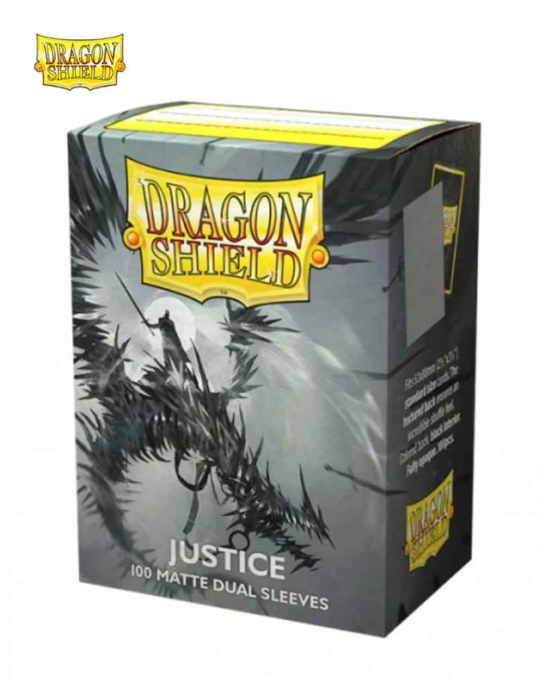 Fundas Dragon Shield Tamaño Standard (63x88mm) - Justice Dual Mate (100)  - Fundas compatibles con Magic The Gathering, Pokémon 