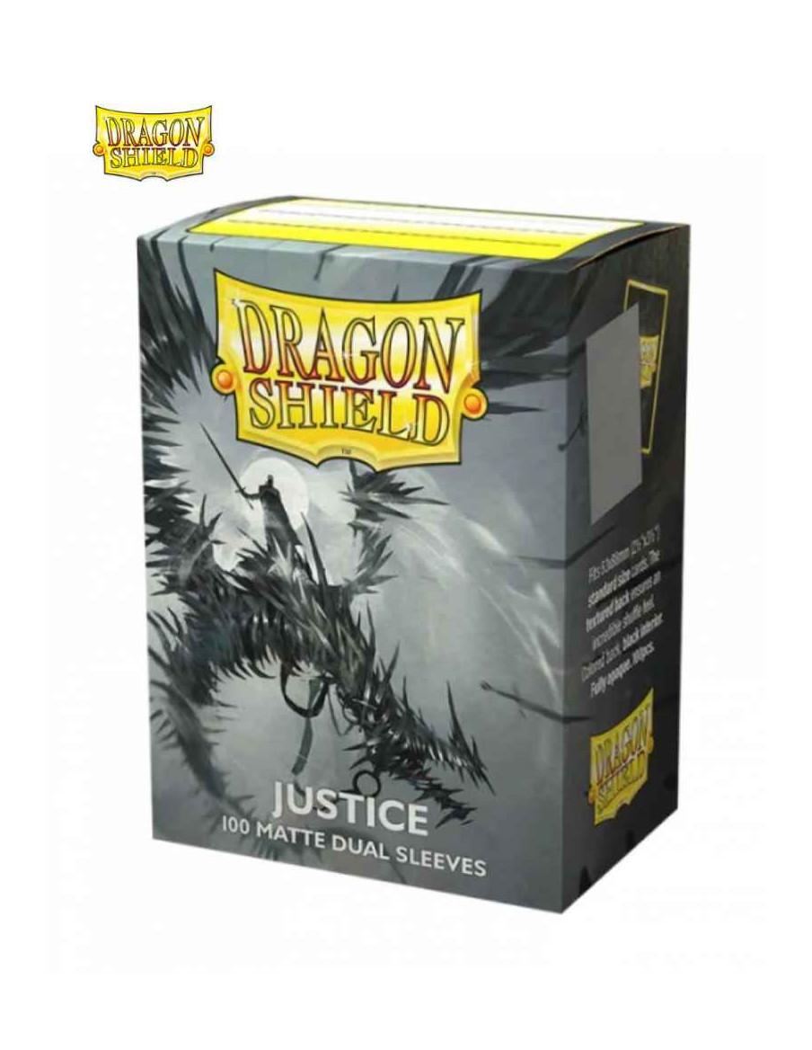 Fundas Dragon Shield Tamaño Standard (63x88mm) - Justice Dual Mate (100)  - Fundas compatibles con Magic The Gathering, Pokémon 