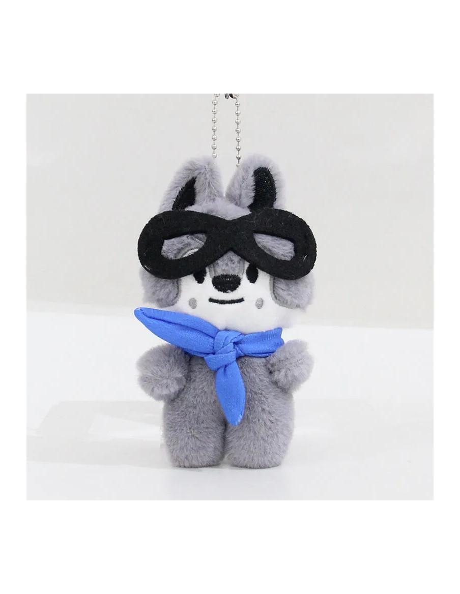 Peluche Colgante Skzoo 10cm - STRAY KIDS  - Peluche Skzoo Versiones:  Wolf Chan (Bang Chan) - Lobo Leebit (Lee Know) - Conejo bl