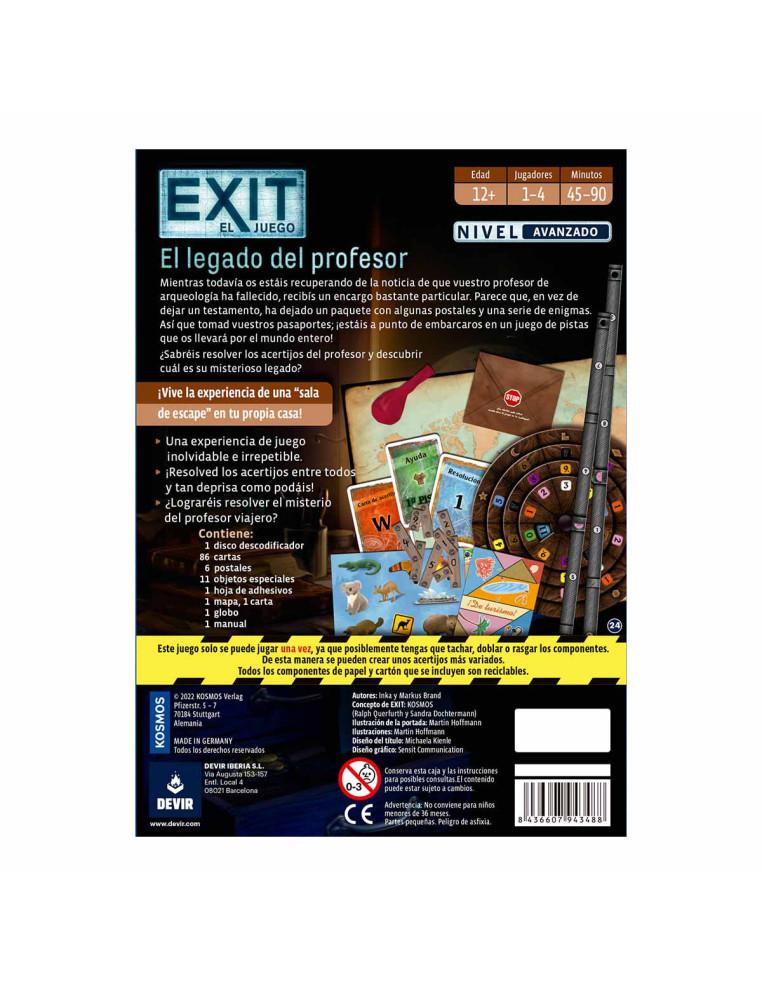 Exit El Legado del profesor  - Mientras todavía os estáis recuperando de la noticia de que vuestro profesor de arqueología ha fa