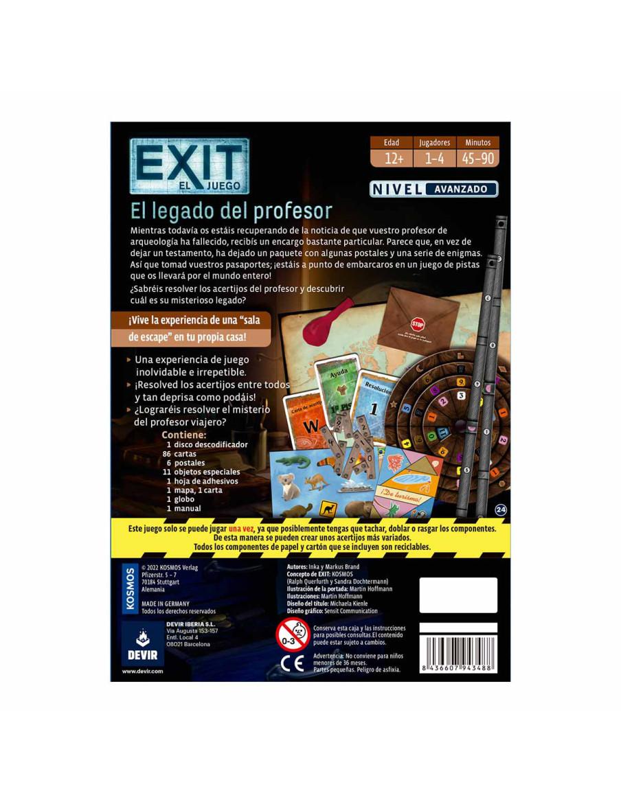 Exit El Legado del profesor  - Mientras todavía os estáis recuperando de la noticia de que vuestro profesor de arqueología ha fa