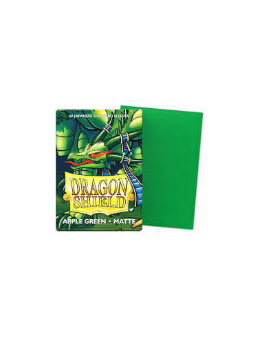 Fundas Dragon Shield Tamaño Japonés (59x86mm) - Apple Green Matte (60)  - 
