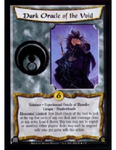 Dark Oracle of the Void Exp  - Retainer . Experienced Oracle of Thunder Unique . Shadowlands Elemental Limited: Bow Dark Oracle