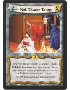 Noh Theater Troupe  - Bow Noh Theater Troupe to produce 2 Gold.Political Reaction: Bow Noh Theater Troupe after another player g
