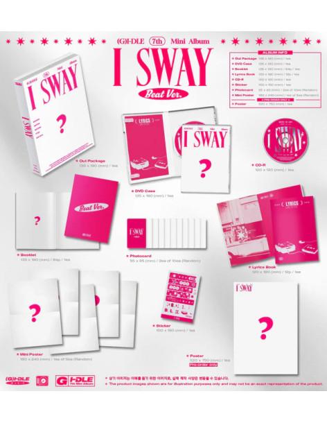 (G)I-DLE - I SWAY (7th Mini Album)  -  (G)I-DLE - I SWAY (7th Mini Album) 3 Versiones: Wind (amarillo-rosa); Wave (azul); Beat ( 2