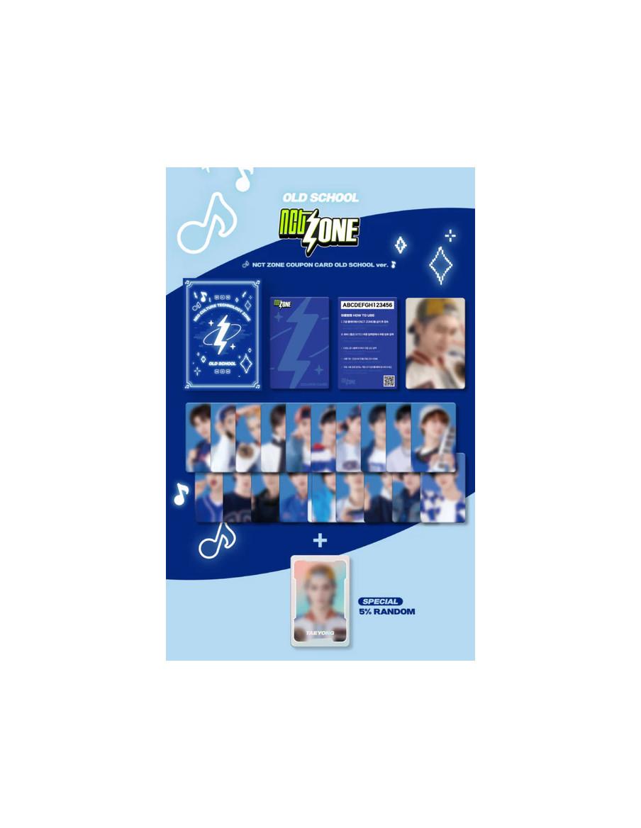 NCT ZONE - COUPON CARD (OLD SCHOOL VER.)  -   - Photocard tipo cupón card - 20 Photocards  - 1 Photocard tipo selfie (1 de 20 po