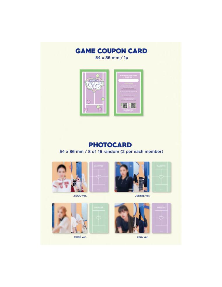 BLACKPINK - THE GAME PHOTOCARD COLLECTION: SPORT  - - Photocard Video QR card - Game, coupon card - 8 Photocards (2 de cada miem
