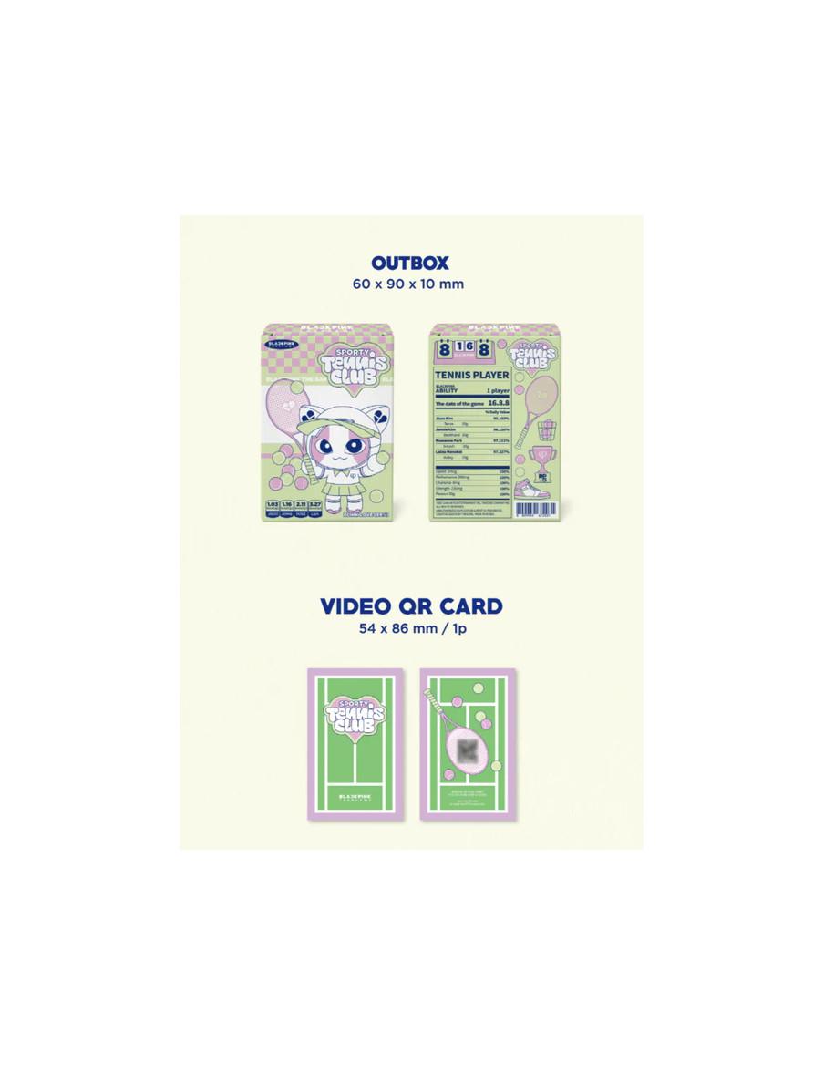 BLACKPINK - THE GAME PHOTOCARD COLLECTION: SPORT  - - Photocard Video QR card - Game, coupon card - 8 Photocards (2 de cada miem