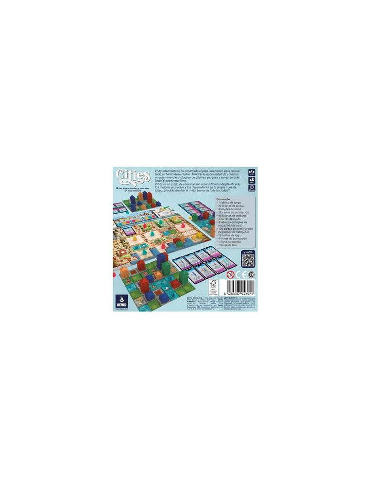 Cities. Juego de mesa. (Español)  - El Ayuntamiento te ha encargado el plan urbanístico para renovar todo un barrio de la ciudad