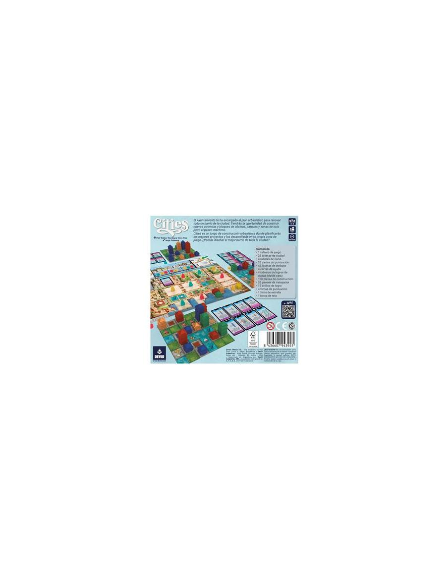 Cities. Juego de mesa. (Español)  - El Ayuntamiento te ha encargado el plan urbanístico para renovar todo un barrio de la ciudad