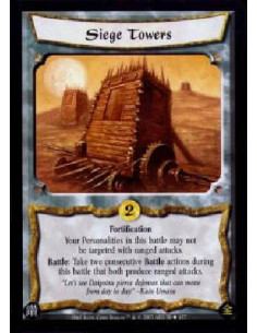 Siege Towers  - FortificationYour Personalities in this battle may not be targeted with ranged attacks.Battle: Take two consecut