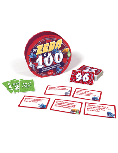 De Zero a 100. Juego de Mesa  - Un juego de cultura general para los que no tienen ni idea. Un juego cuasi inteligente.  ¡Intent