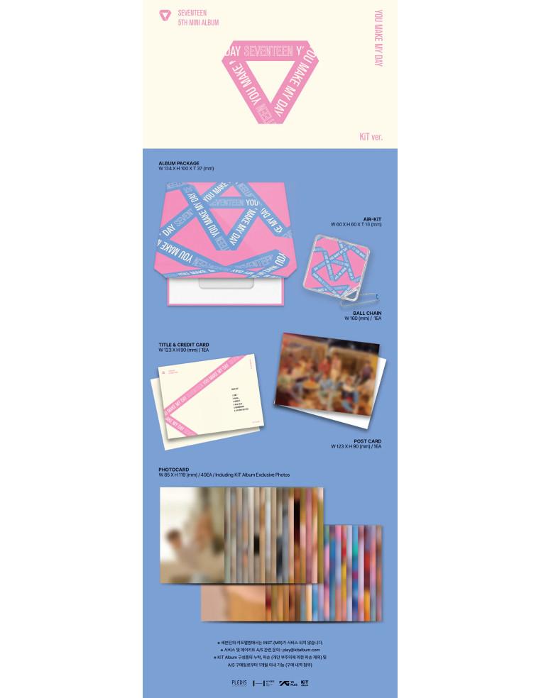 SEVENTEEN - You Make My Day (5th Mini Album) Kit Versión  - SEVENTEEN - You Make My Day (5th Mini Album) Kit Versión Contenido: 