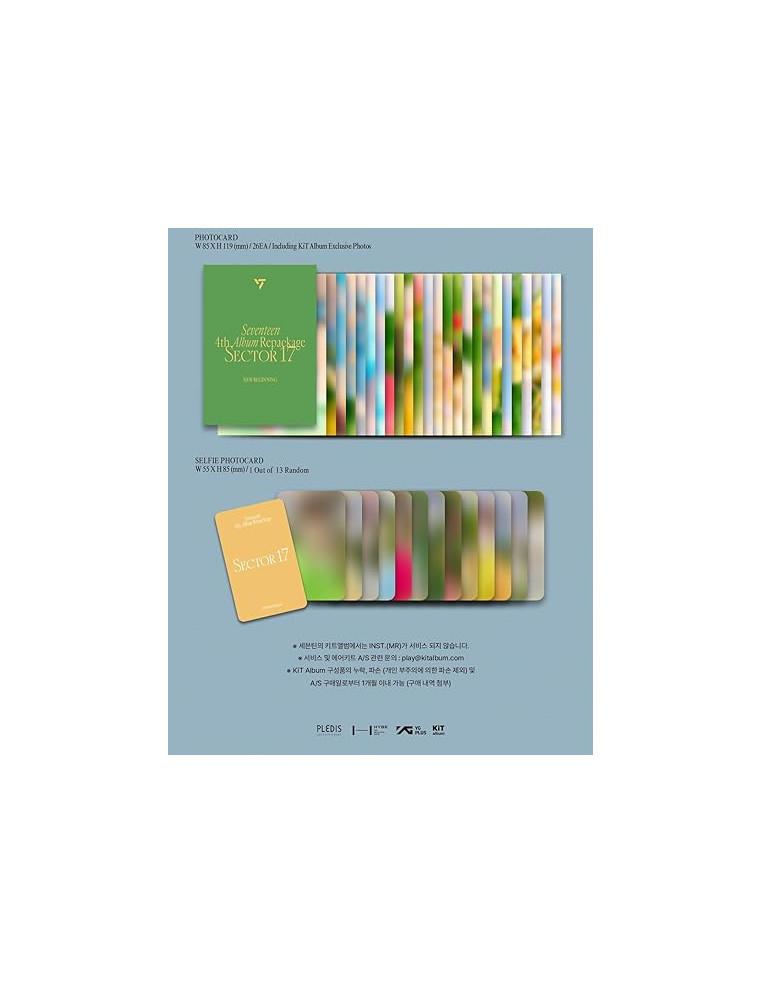 SEVENTEEN - Sector 17 (Album Repackage) Kit Version  -  SEVENTEEN - Sector 17 (Album Repackage) Kit Versionatina redonda y un po
