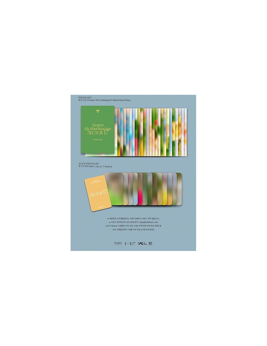 SEVENTEEN - Sector 17 (Album Repackage) Kit Version  -  SEVENTEEN - Sector 17 (Album Repackage) Kit Versionatina redonda y un po