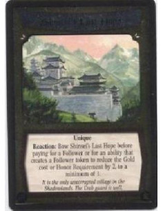Shinsei's Last Hope FOIL (Signed by Bradley Williams)  - Unique Reaction: Before you attach a Follower: Reduce its Honor Requeri