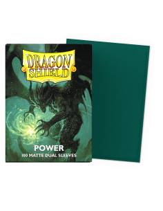 Fundas Dragon Shield Tamaño Standard (63x88mm) - Power Dual Mate (100)  - Compatible with Magic The Gathering, Pokémon TCG, Digi