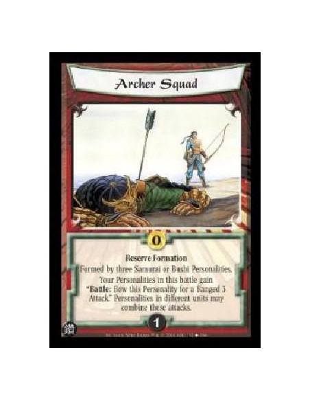 Archer Squad (Spanish)  - Reserve Formation Formed by three Samurai or Bushi Personalities. Your Personalities in this battle ga